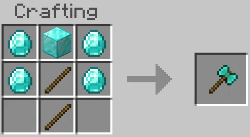 Diamond Battleaxe Recipe