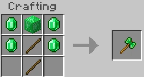 Emerald Battleaxe Recipe