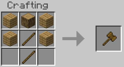 Wooden Battleaxe Recipe