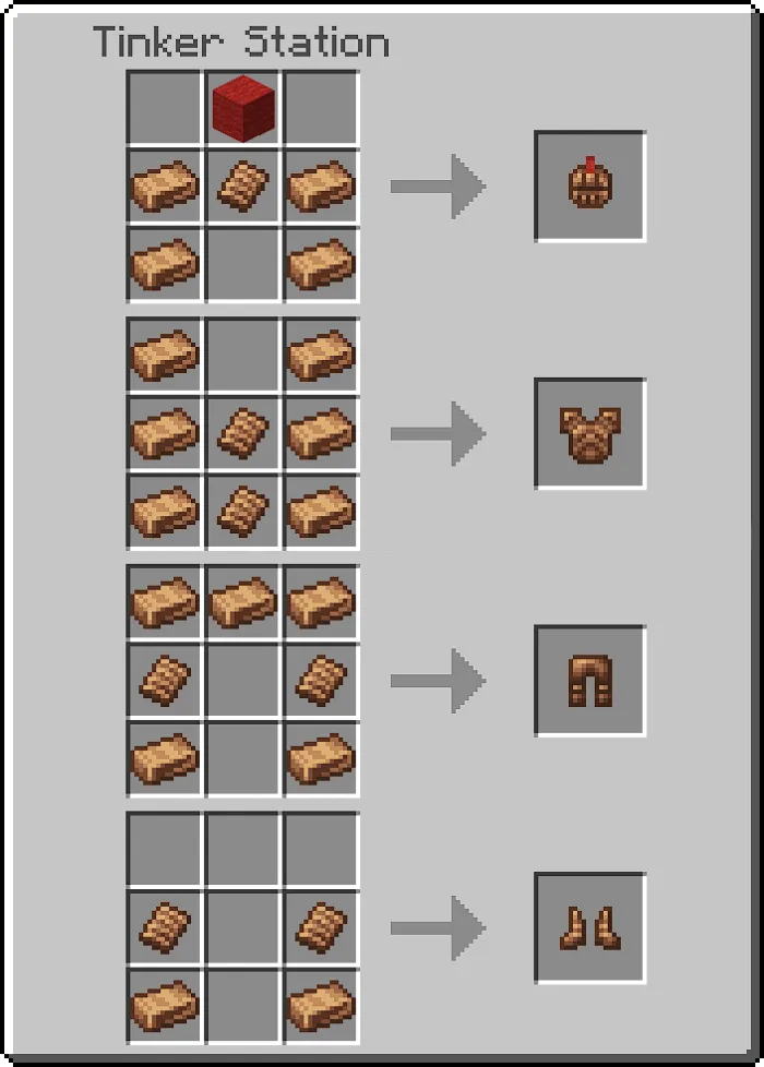 Gladiator Armor Recipes