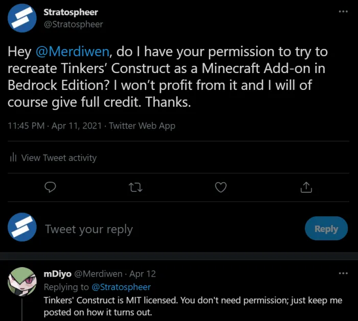 Permission from @Merdiwen