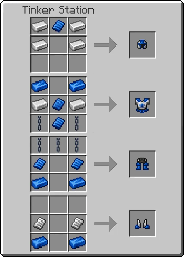 Vanguard Armor Recipes