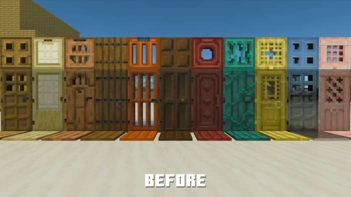Color-Corrected Doors: Before