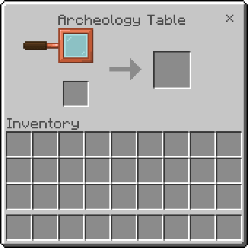 Archeology Table GUI