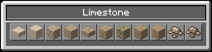 Limestone Blocks and Items