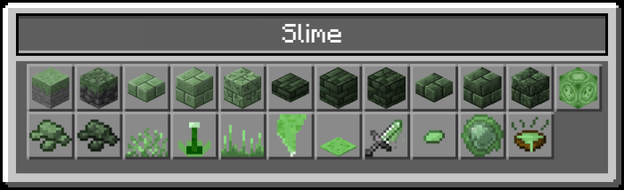 Slime Blocks and Items