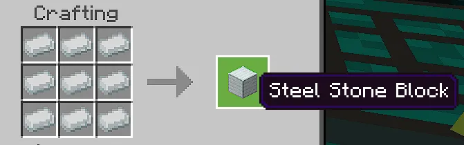 Steel Stone Block Recipe