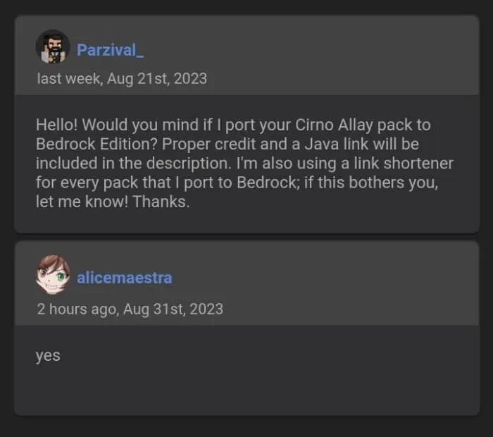 alicemaestra's Permission for Parzival_