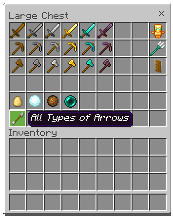 Items with Accessories in the Chest