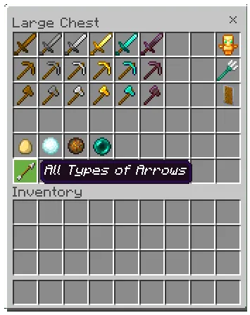 Items with Accessories in the Chest