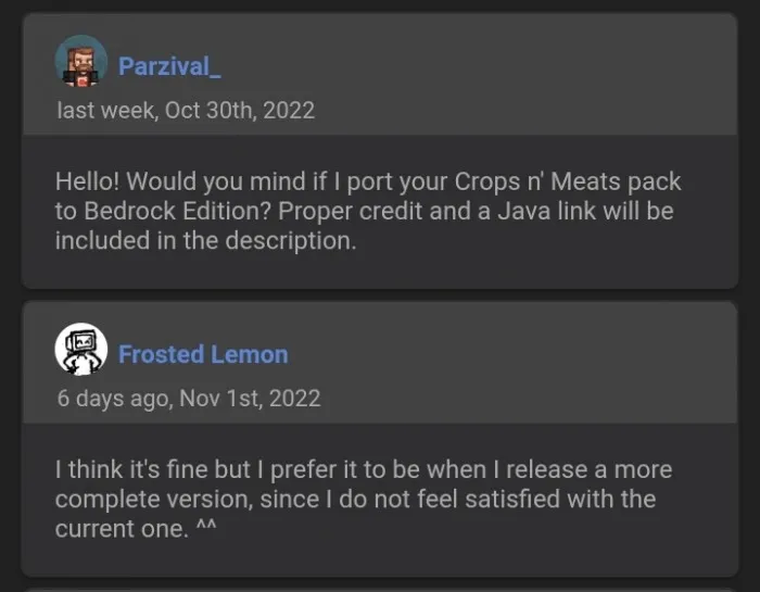 Frosted Lemon's Permission for Parzival_