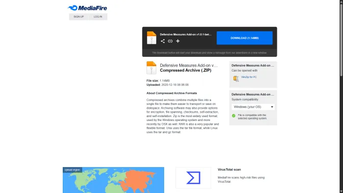 Defensive Measures MediaFire Page