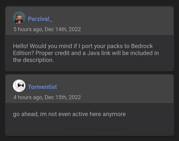 Tormentist's Permission for Parzival_