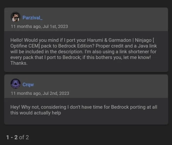 Crqw's Permission for Parzival_