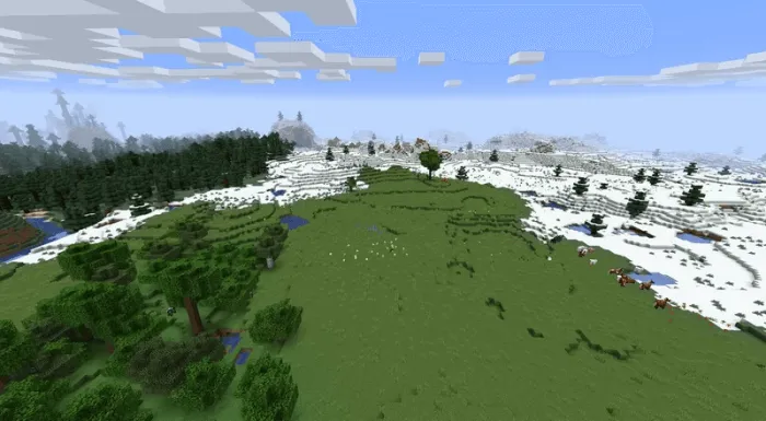 Plains Biome - Before: Screenshot