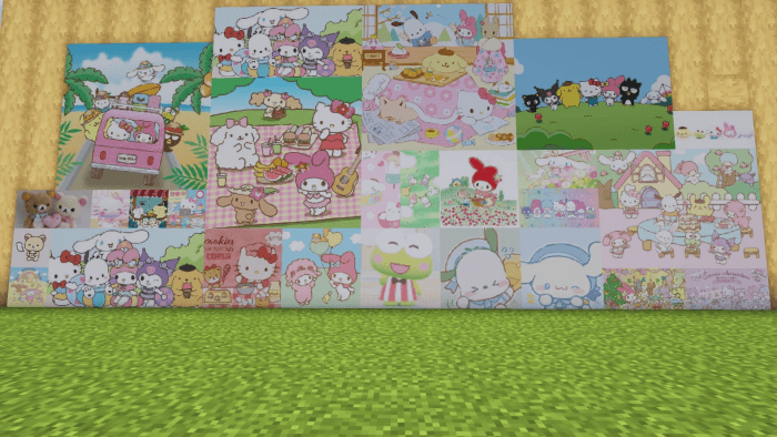 Cute Sanrio Paintings: In-Game Look