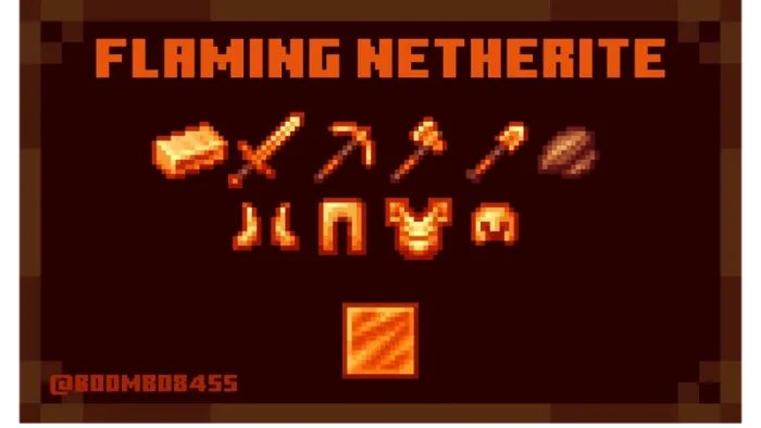Flaming Netherite Banner