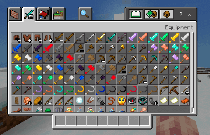 All Hammer Time items in the creative inventory