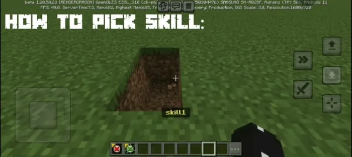 How to pick skill: Screenshot 1