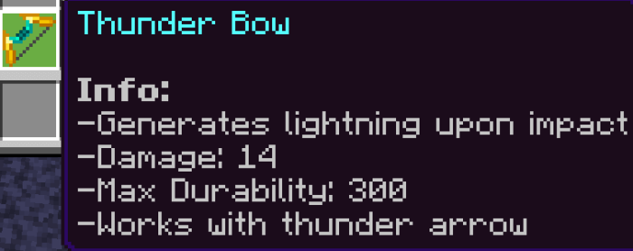 Thunder Bow Info