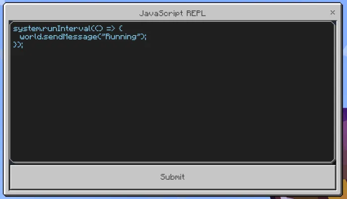 Example 1 code