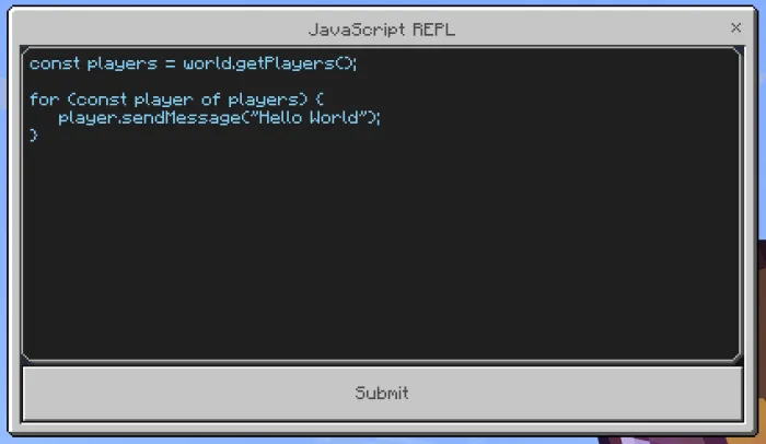 Script Interpreter Form