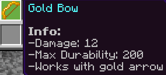 Gold Bow Info