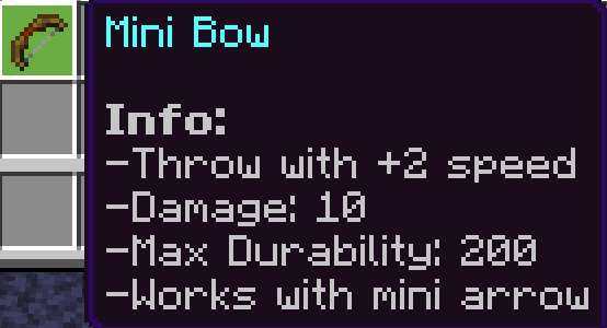 Mini Bow Info