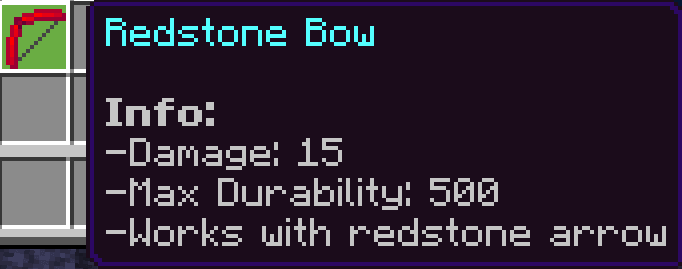 Redstone Bow Info