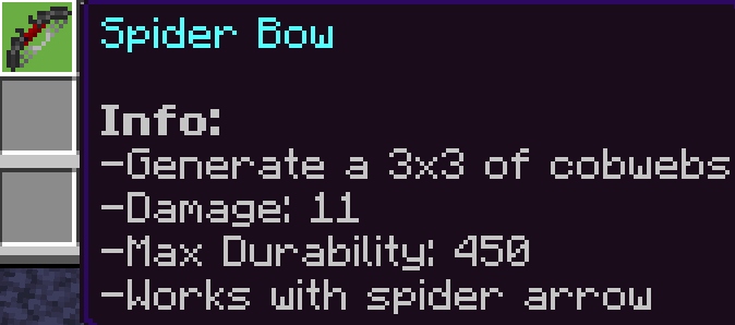 Spider Bow Info