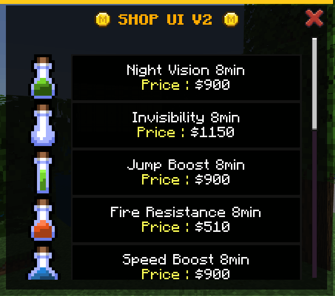 Shop UI: Screenshot 4