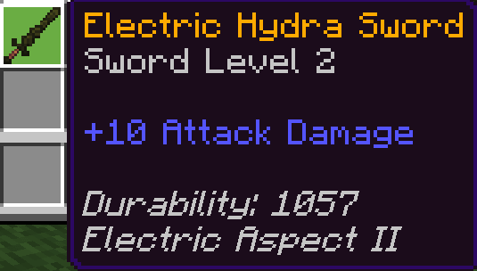 Electric Hydra Sword Level 2