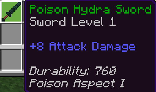 Poison Hydra Sword Level 1