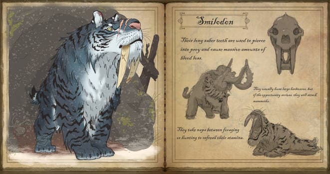 Smilodon in Bestiary