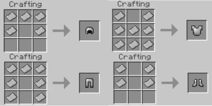 Chainmail Armor Recipes