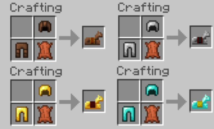 Horse Armors Recipes