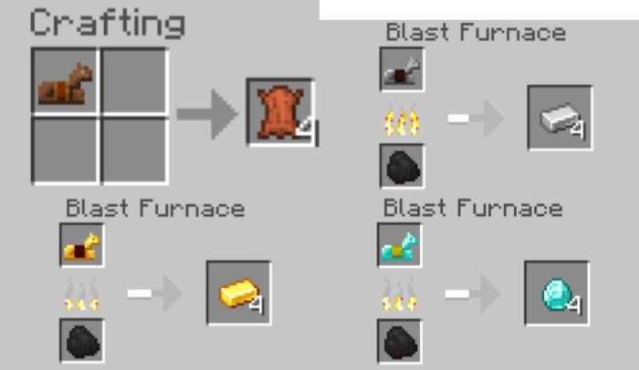 Horse Armors Recycle Recipes