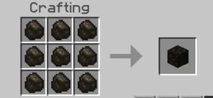 Charcoal Block Craft Recipe