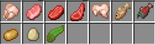 Frying Pan: Available Items