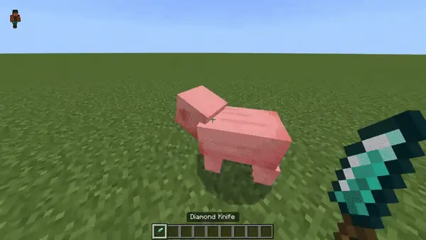 Killing a pig with a knife