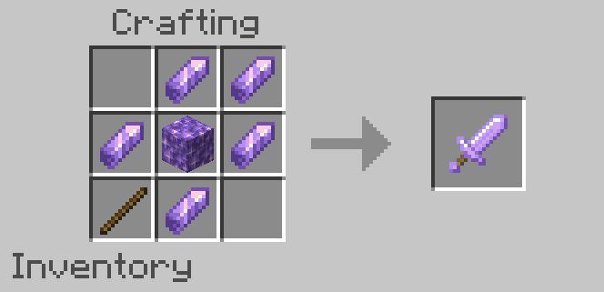 Amethyst Great Sword Recipe