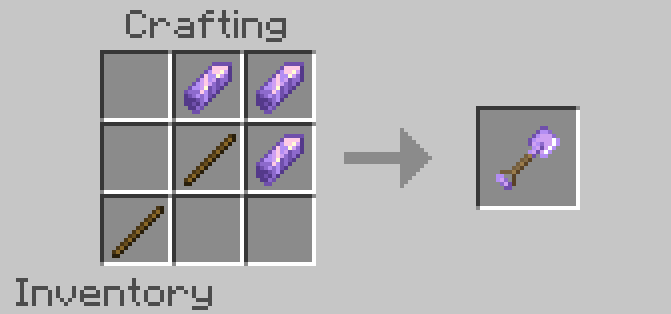 Amethyst Shovel Recipe