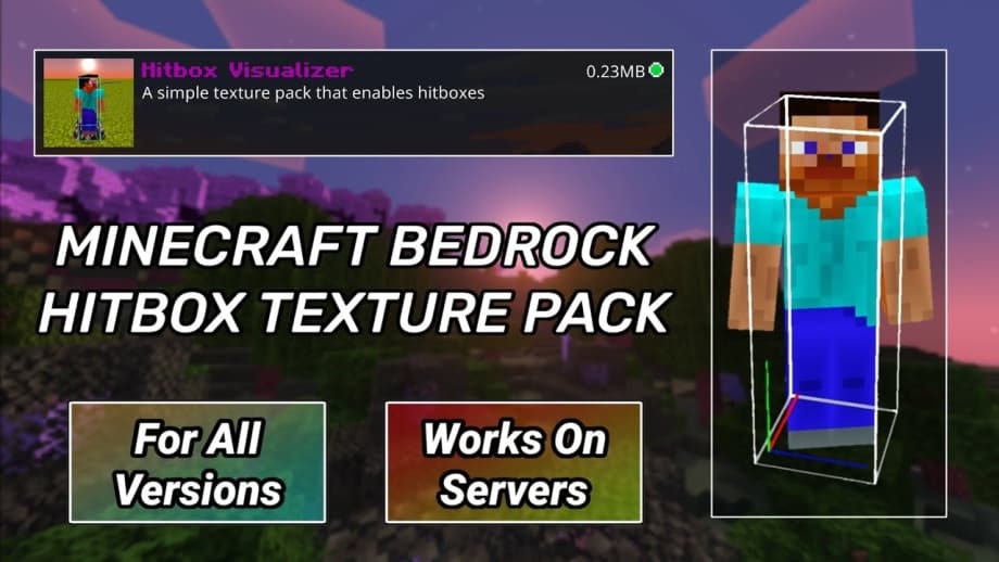 Thumbnail: MCPE Hitbox Texture Pack