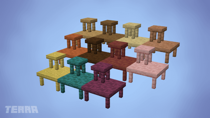 Connectable Wood Tables: Screenshot