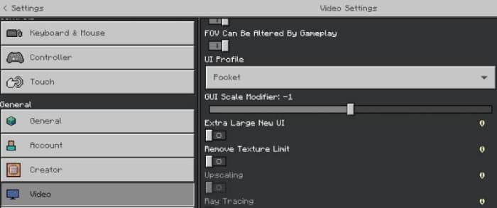 GUI Scale Modifier