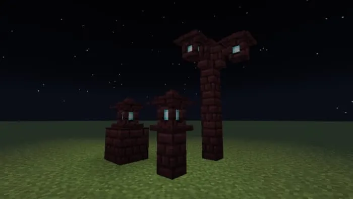 Nether Bricks Soul Lanterns
