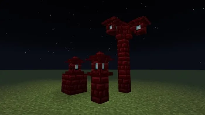 Red Nether Bricks Soul Lanterns