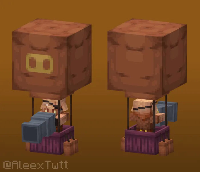 Piglins in Balloons: Sample Render