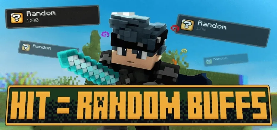 Thumbnail: Minecraft But Every Hit You Get A Random Buff Effect Addon