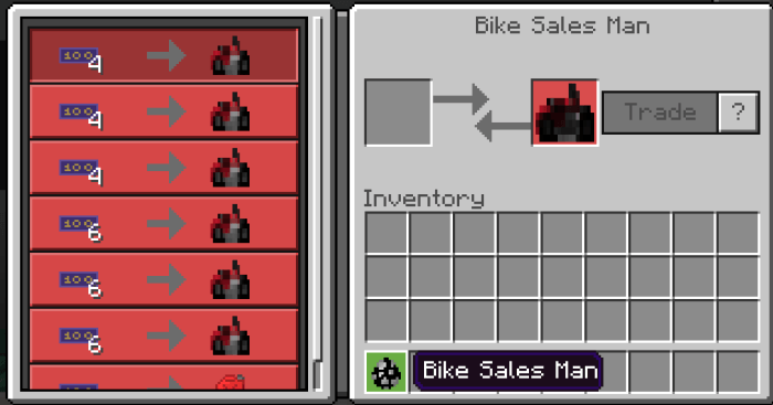 Bike Sales Man Trades